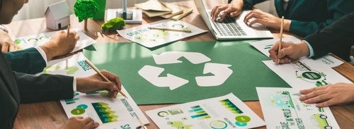 Grupo de empresarios gestión de residuos ecológico